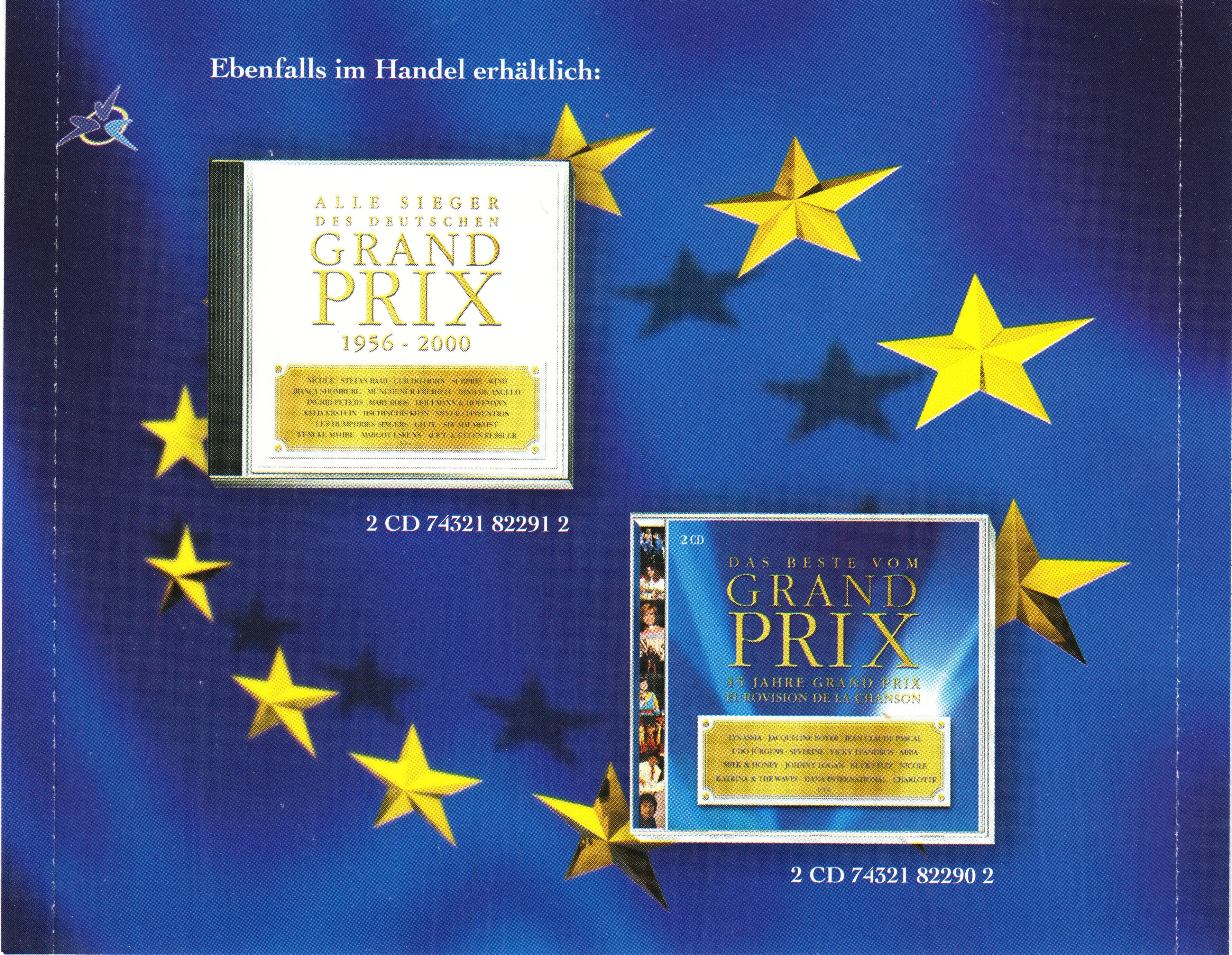 Eurovision Song Contest 2001; Copenhagen : Back + Inlay